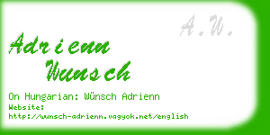 adrienn wunsch business card